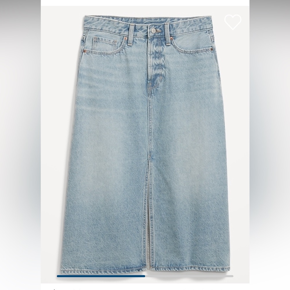 Old Navy new with tags size 12 maxi denim skirt high waisted